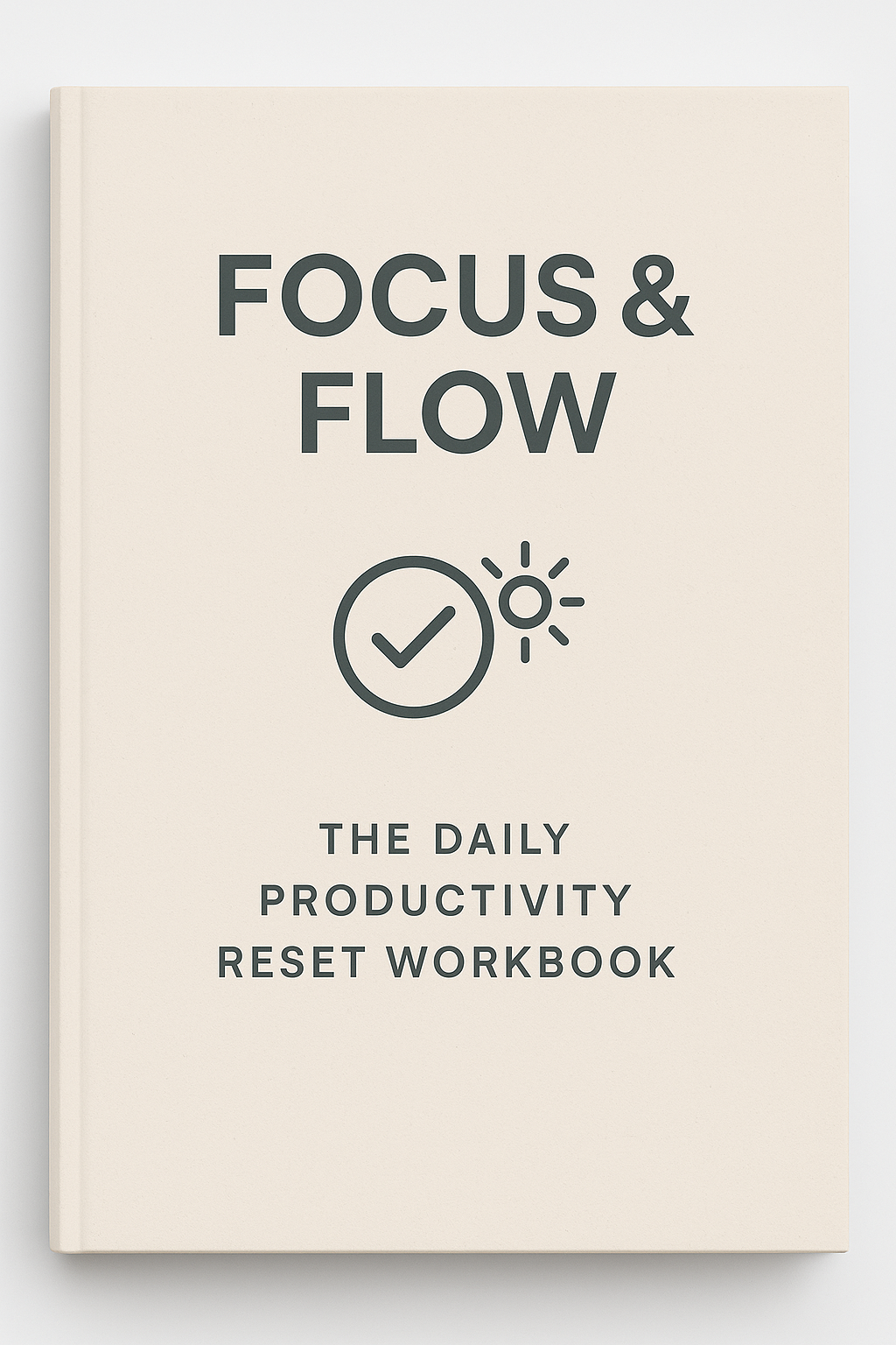 Focus & Flow Workbook Mockup